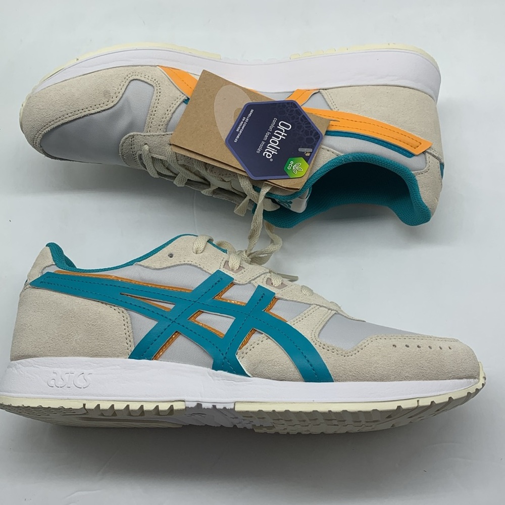 ASICS Women Lyte Classic Shoes Women Size 11.5 White/Lagoon 1202A301-100